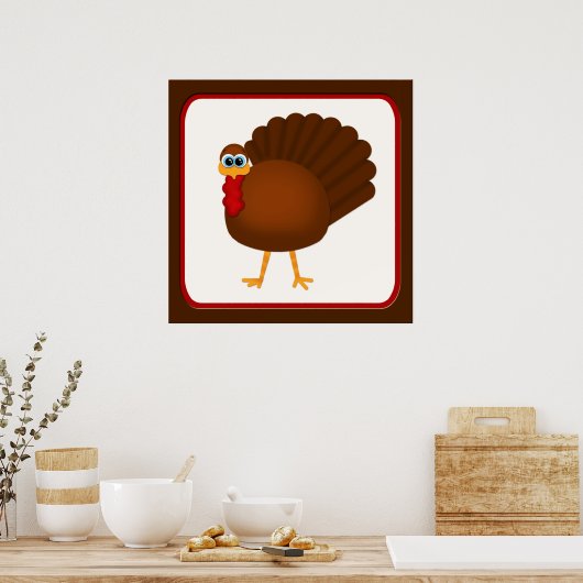 Thanksgiving Turkije Poster (Keuken)