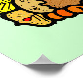 Thanksgiving Turkije Poster (Hoek)