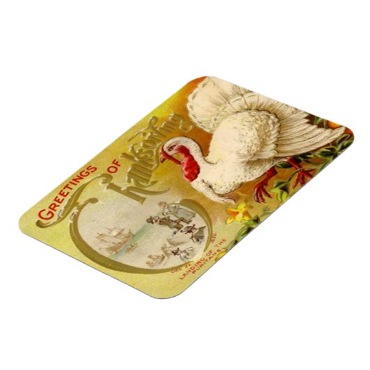  Thanksgiving Turkije Premium Flexi Magnet Magneet (Linkerzijde)