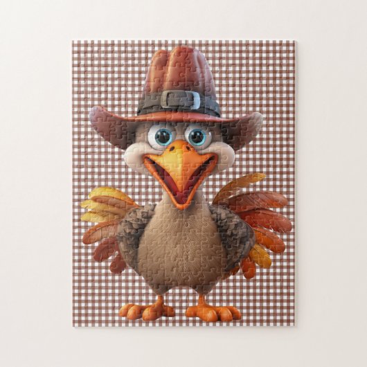 Thanksgiving Turkije Puzzle Legpuzzel (Verticaal)