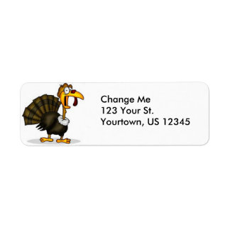 Thanksgiving Turkije — Retouradreslabels Etiket