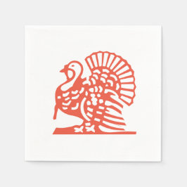 Thanksgiving Turkije Sinaasappel Gobble 4Pat Servet