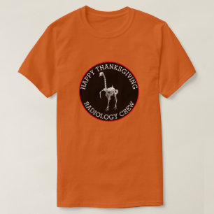 Thanksgiving Turkije Skeleton T-shirt
