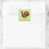Thanksgiving Turkije Square Sticker (Tas)