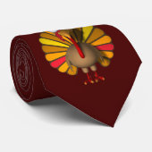 Thanksgiving Turkije Stropdas (Opgerold)