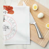 Thanksgiving Turkije Theedoek (Quarter Fold)