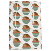 Thanksgiving Turkije Thematroon Medium Gift Bag Medium Cadeauzakje (Voorkant)