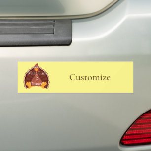 Thanksgiving Turkije Thunder_Cove Bumpersticker