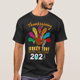 Thanksgiving Turkije trot ons in de steek T-shirt