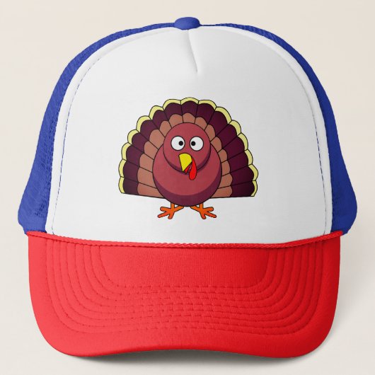 Thanksgiving Turkije Trucker Pet (Voorkant)