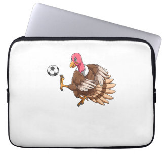 Thanksgiving Turkije voetbalsport T Laptop Sleeve