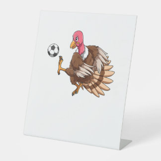Thanksgiving Turkije voetbalsport T Reclamebord Met Voetstuk