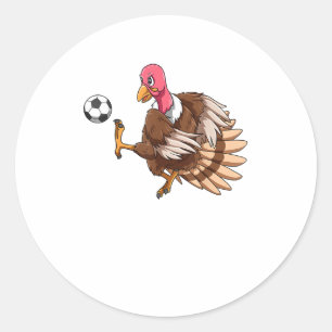 Thanksgiving Turkije voetbalsport T Ronde Sticker