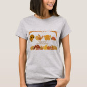 Thanksgiving Turkije voor het diner T-shirt (Voorkant)