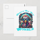 Thanksgiving Turkije Wobble Briefkaart (Voorkant / Achterkant)