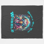 Thanksgiving Turkije Wobble Fleece Deken (Voorkant (Horizontaal))