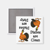 Thanksgiving Turky Vaatwasser Magnet Magneet (Voorkant / Achterkant)