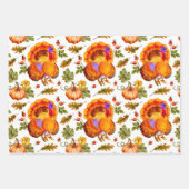 Thanksgiving Turquie, Citrouilles et feuilles d'au (Devant)