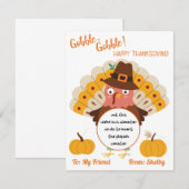 Thanksgiving Turquie Jouer Doh carte cadeau Doh (Devant / Derrière)