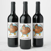 Thanksgiving Turquie nom personnalisé étiquettes d (Bouteilles)
