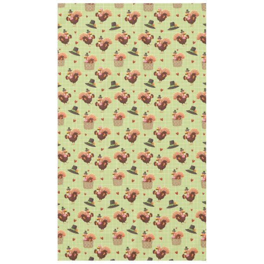 Thanksgiving Turquie & Pèlerin Casquette nappe (Devant)