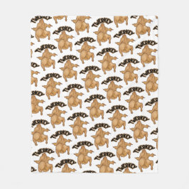 Thanksgiving Twerkey Fleece Blanket Deken