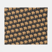 Thanksgiving Twerkey Fleece Blanket Deken (Voorkant (Horizontaal))