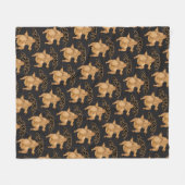 Thanksgiving Twerkey Fleece Blanket Deken (Voorkant (Horizontaal))