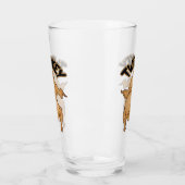 Thanksgiving Twerkey Glass Cup Glas (Links)