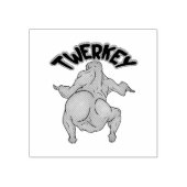 Thanksgiving Twerkey Houten Stempel (Afrduk)
