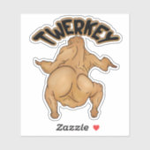 Thanksgiving Twerkey Sticker (Feuille)