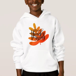 Thanksgiving Typografie met Herfst Leaf