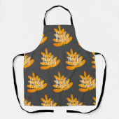 Thanksgiving Typografie met Herfst Leaf Apron Schort (Voorkant)