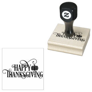 Thanksgiving typografie rubberstempel