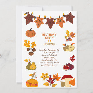 Thanksgiving Uitnodiging