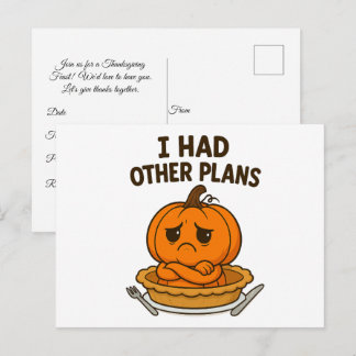 Thanksgiving uitnodiging briefkaart