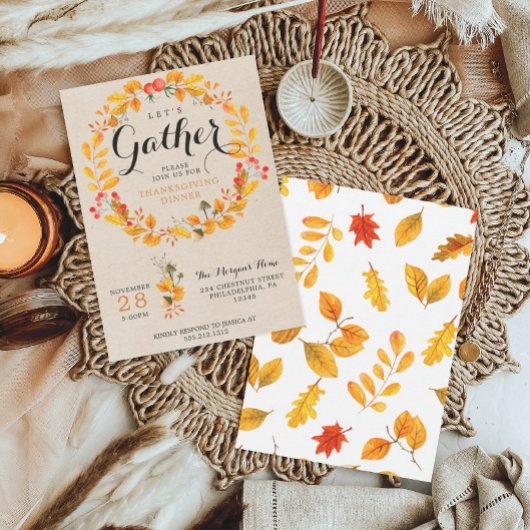 Thanksgiving Uitnodiging - Thanksgiving