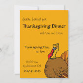 Thanksgiving uitnodiging tot het avondeten - Funny (Achterkant)