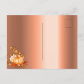 Thanksgiving uitnodiging voor pumpkin koperen (Achterkant)