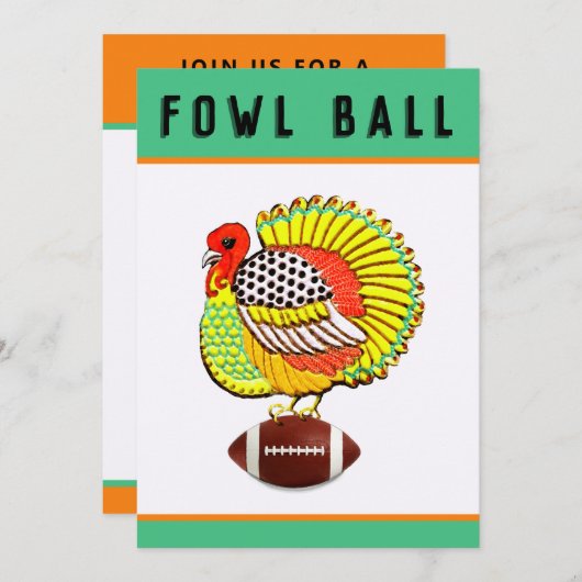 Thanksgiving Uitnodigingen (Voorkant / Achterkant)