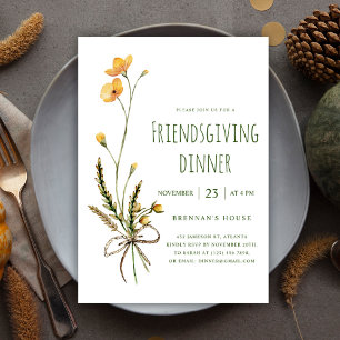 Thanksgiving Uniek Modern Friendsgiving diner Kaart