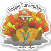 Thanksgiving Vacature Turkije Sticker (Voorkant)