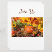 THANKSGIVING VAKANTIE EVENEMENT UITNODIGING (Voorkant / Achterkant)