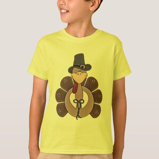 Thanksgiving Vakantie Turkije kinder t-shirt (Voorkant)