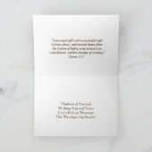 Thanksgiving Vakantiekaart Feestdagen Kaart (Binnen)