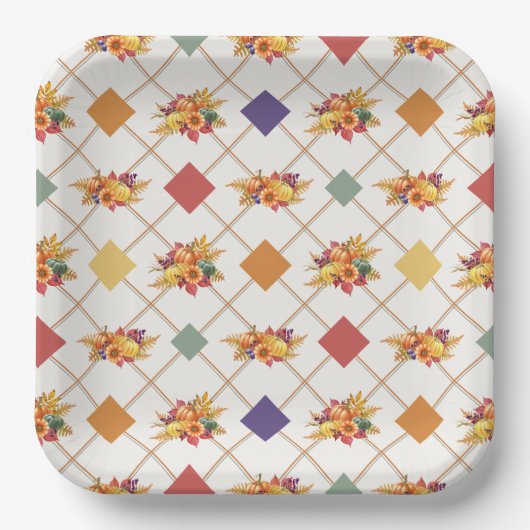 Thanksgiving Vakantiepapier Bord (Voorkant)