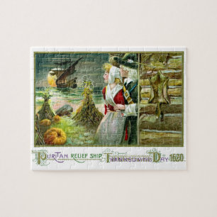 Thanksgiving van 1620 legpuzzel