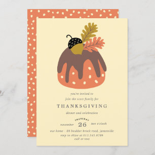 Thanksgiving van Acorn en Leaf Kaart