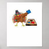 Thanksgiving van Corn Hole - Bodemafscheiding Turk Poster (Voorkant)