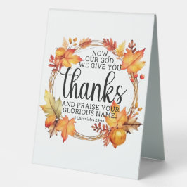 Thanksgiving van dankbaarheid Tafeltent